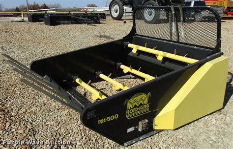 skid steer round bale processor